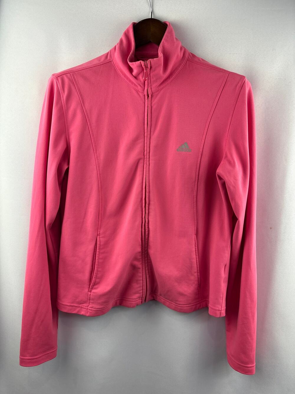 Women’s Adidas Medium Bubblegum Pink Zip-Up Jacket
